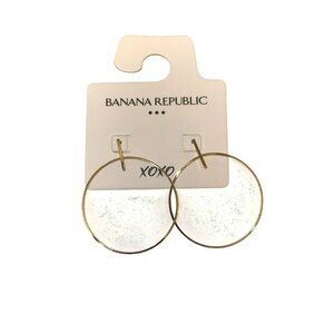 Banana Republic Gold Hoops NWT Gifts Christmas